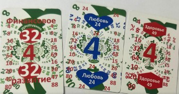 Набор цифровых карт с числовыми матрицами и сакральными символами